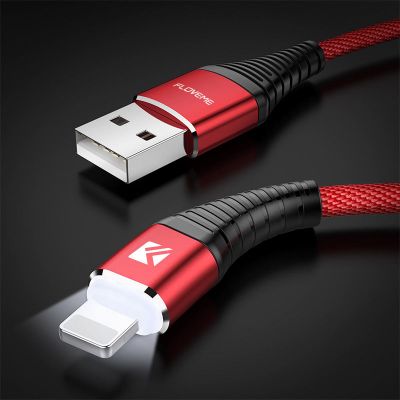 FLOVEME Lightning USB Fast Charge Data Sync Cable for iPhone XS X 8 7 6s 6 Plus