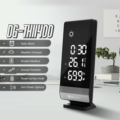 Digoo Weather Forecast Station Thermometer Hygrometer Snooze Alarm Clock 